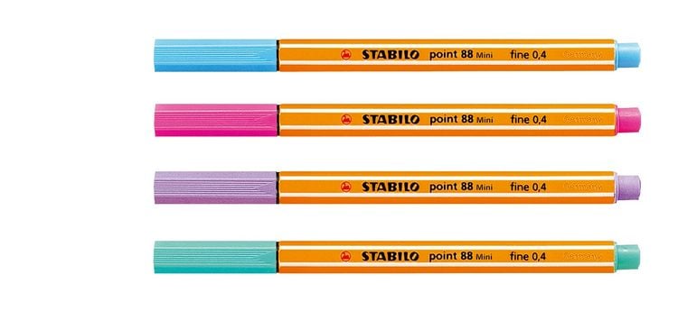Produktbild: STABILO Fineliner -   point 88 Mini - 12er Pack - mit 12 verschiedenen Farben