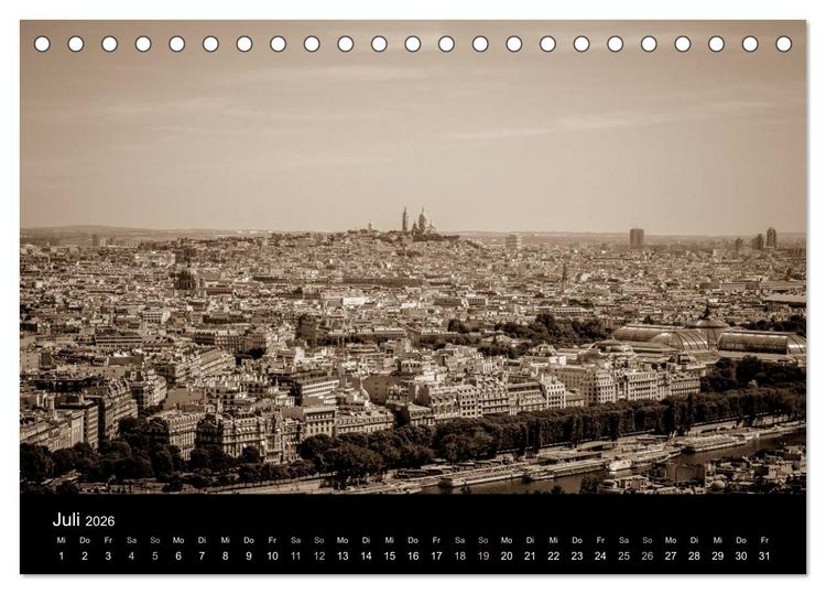 Produktbild: Paris (Tischkalender 2026 DIN A5 quer), CALVENDO Monatskalender