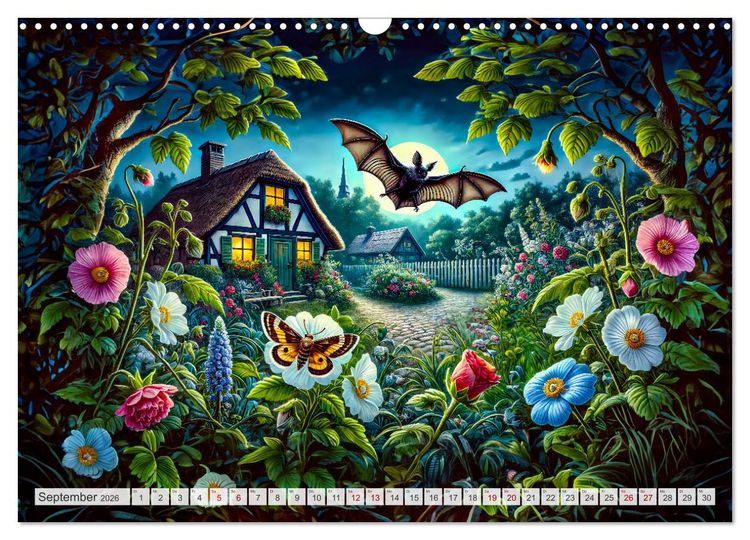 Produktbild: Tiere im Garten - Tierische Begegnungen in der gr&uuml;nen Oase (Wandkalender 2026 DIN A3 quer), CALVENDO Monatskalender