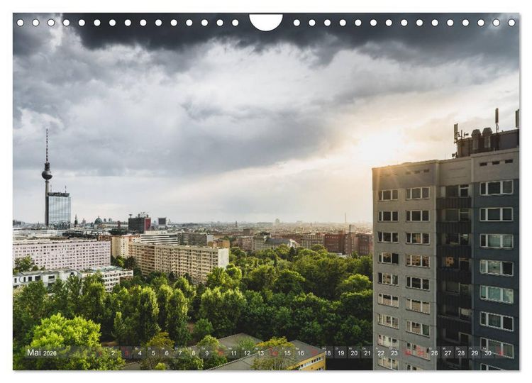 Produktbild: Berlin von oben (Wandkalender 2026 DIN A4 quer), CALVENDO Monatskalender