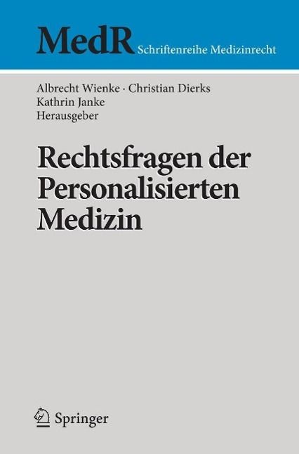 Produktbild: Rechtsfragen der Personalisierten Medizin