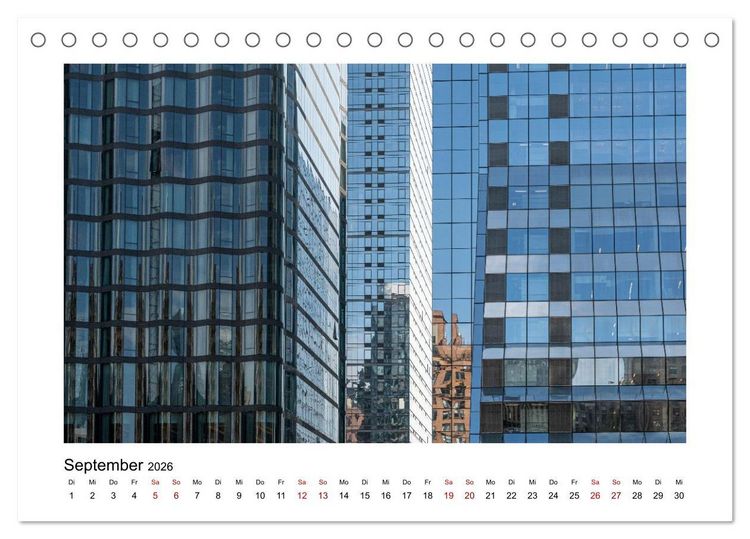 Produktbild: Fassadenpoesie &ndash; Muster & Strukturen aus New York (Tischkalender 2026 DIN A5 quer), CALVENDO Monatskalender
