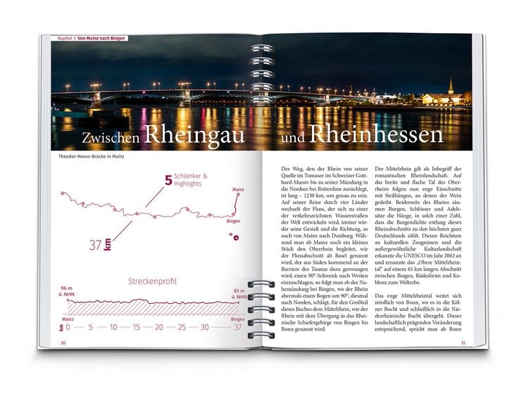 Produktbild: KOMPASS Radreisef&uuml;hrer Rheinradweg