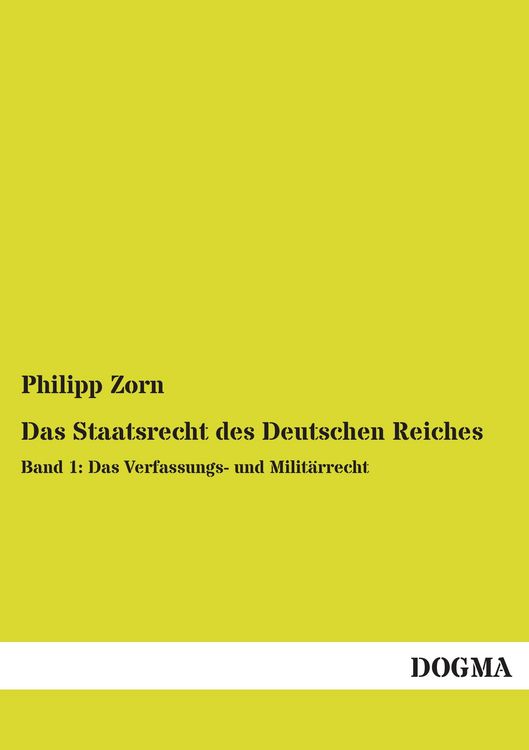 Produktbild: Das Staatsrecht des Deutschen Reiches