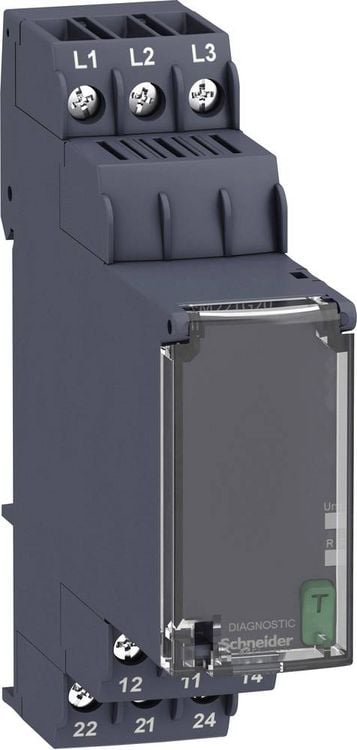 Produktbild: &Uuml;berwachungsrelais 208, 208 - 480, 480 V/DC, V/AC 2 Wechsler Schneider Electric RM22TG20 1 St.