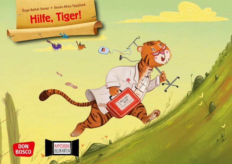 Produktbild: Hilfe, Tiger! Kamishibai Bildkartenset