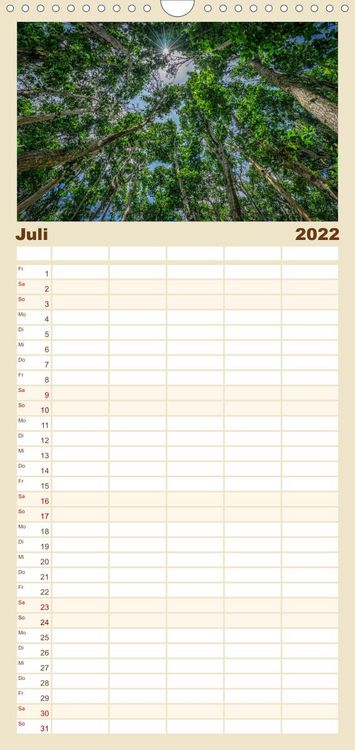 Produktbild: Familienplaner Karibu Sansibar (Wandkalender 2022 , 21 cm x 45 cm, hoch)
