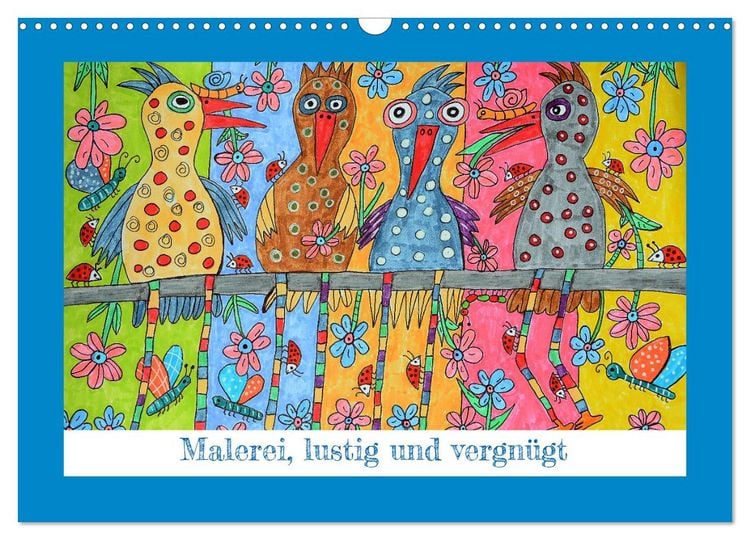 Produktbild: Malerei, lustig und vergn&uuml;gt (Wandkalender 2026 DIN A3 quer), CALVENDO Monatskalender