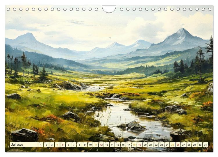 Produktbild: Eine Landschaft im Jahr (Wandkalender 2026 DIN A4 quer), CALVENDO Monatskalender