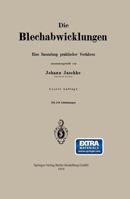 Produktbild: Die Blechabwicklungen