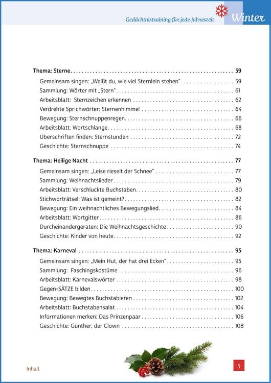 Produktbild: Ged&auml;chtnistraining Senioren - Ged&auml;chtnistraining f&uuml;r jede Jahreszeit: Winter. Spielerisches Ged&auml;chtnistraining f&uuml;r Senioren. Auch mit Demenz.