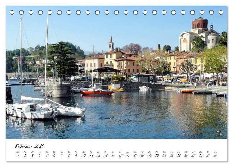 Produktbild: Motive rund um den See Lago Maggiore (Tischkalender 2026 DIN A5 quer), CALVENDO Monatskalender