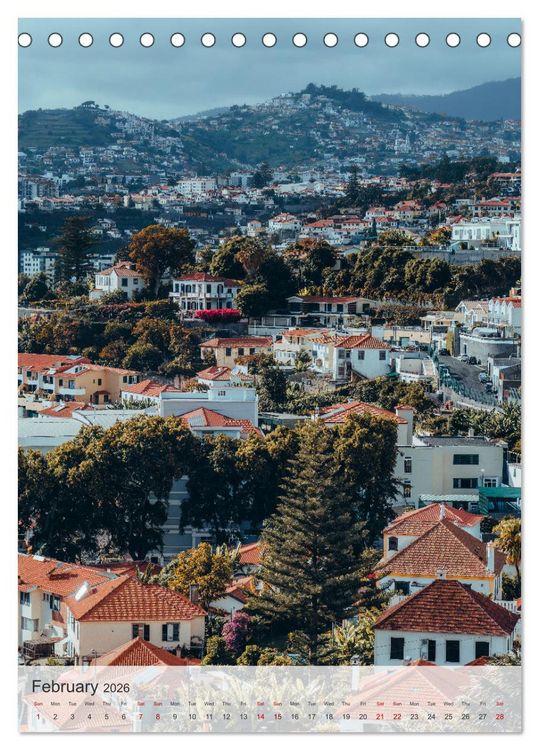 Produktbild: The Flower Island Madeira (Desk Calendar 2026 DIN A5 portrait), CALVENDO 12 Month DeskCalendar