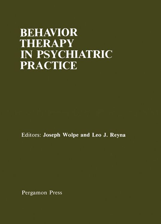 Produktbild: Behavior Therapy in Psychiatric Practice
