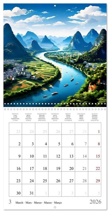 Produktbild: China - Magical Landscapes (Wall Calendar 2026 12 &times; 12 Inch) CALVENDO 12 Month Wall Calendar