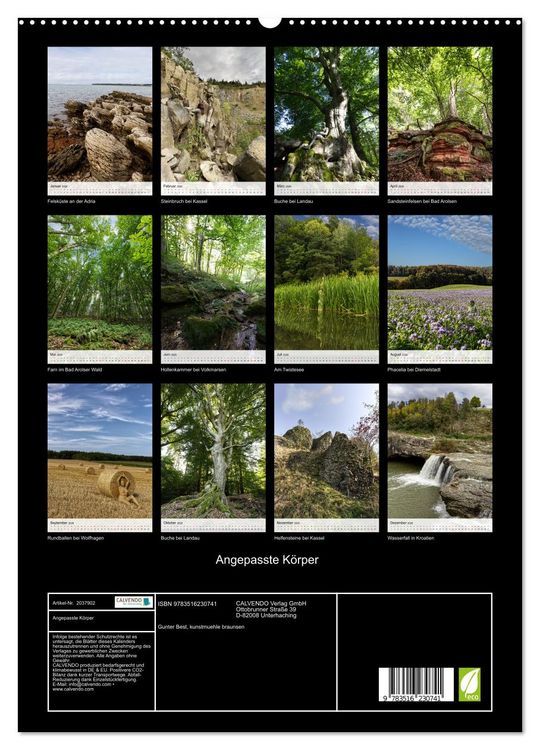 Produktbild: Angepasste K&ouml;rper (hochwertiger Premium Wandkalender 2026 DIN A2 hoch), Kunstdruck in Hochglanz