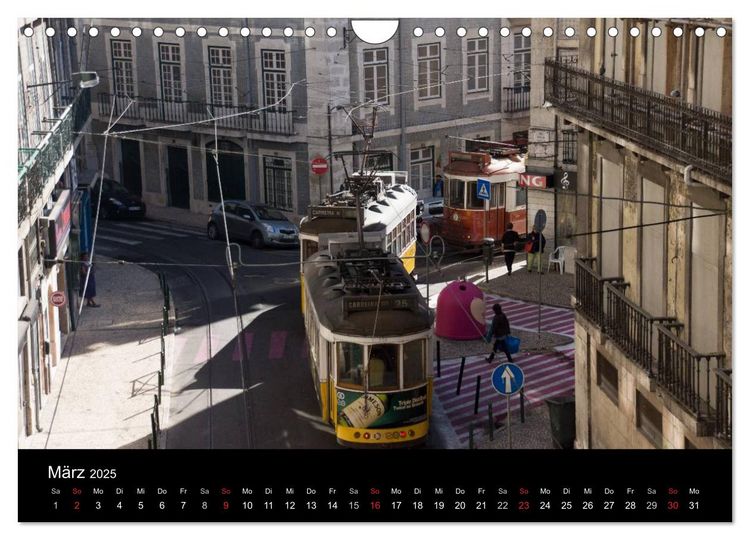 Produktbild: Mit der Tram durch Lissabon (Wandkalender 2025 DIN A4 quer), CALVENDO Monatskalender