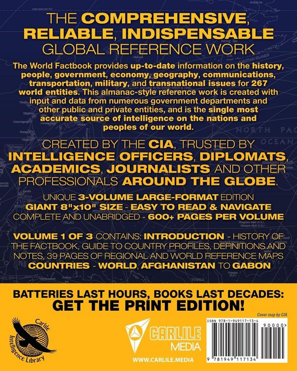 Produktbild: The CIA World Factbook Volume 1 - Full-Size 2020 Edition