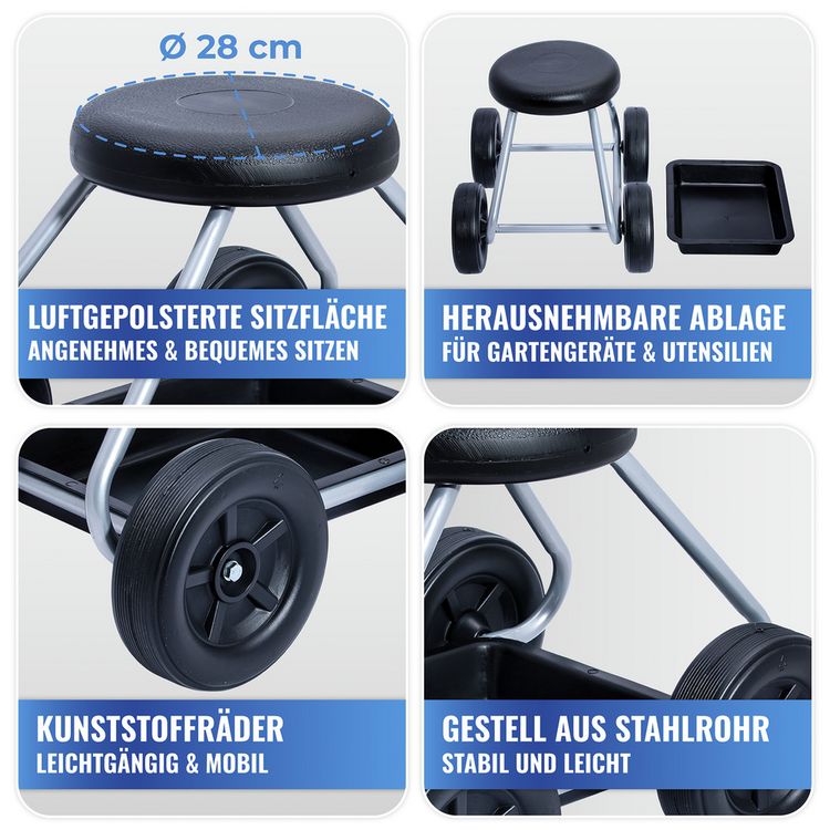 Produktbild: Rollsitz Mod. Secura, belastbar bis 130 kg