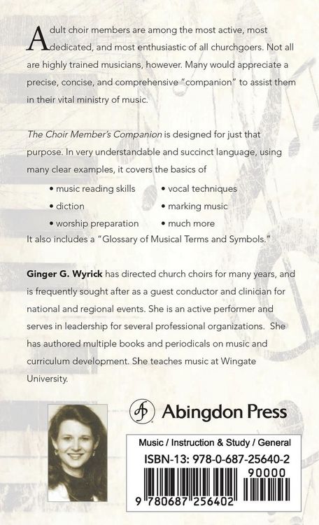 Produktbild: The Choir Member's Companion