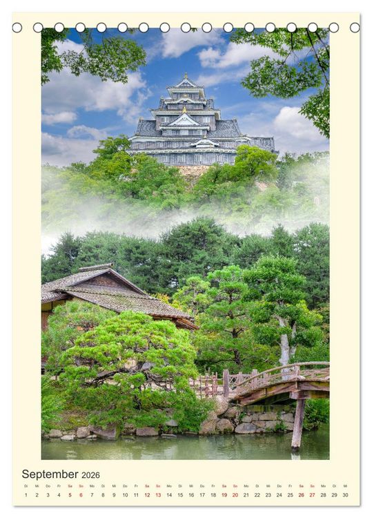 Produktbild: Japan - eine Sommerreise durch die Zeit (Tischkalender 2026 DIN A5 hoch), CALVENDO Monatskalender