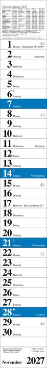 Produktbild: Streifenplaner Praktika Blau 2027