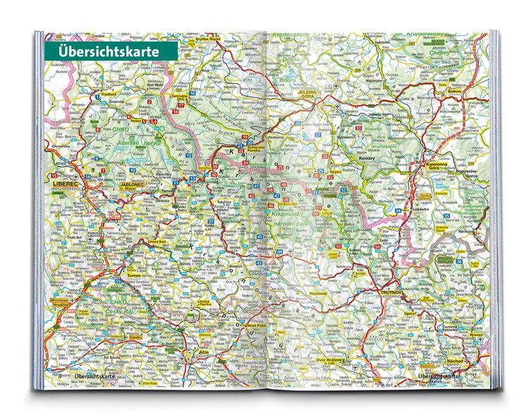 Produktbild: KOMPASS Wanderf&uuml;hrer Riesengebirge mit Isergebirge, 55 Touren mit Extra-Tourenkarte
