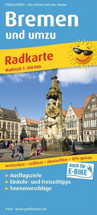 Produktbild: Publicpress Radkarte Bremen und umzu 1:100.000