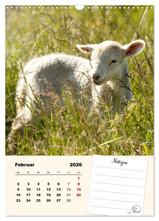 Produktbild: L&auml;mmergl&uuml;ck (Wandkalender 2026 DIN A3 hoch), CALVENDO Monatskalender