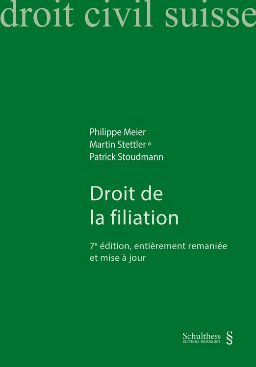 Produktbild: Droit de la filiation