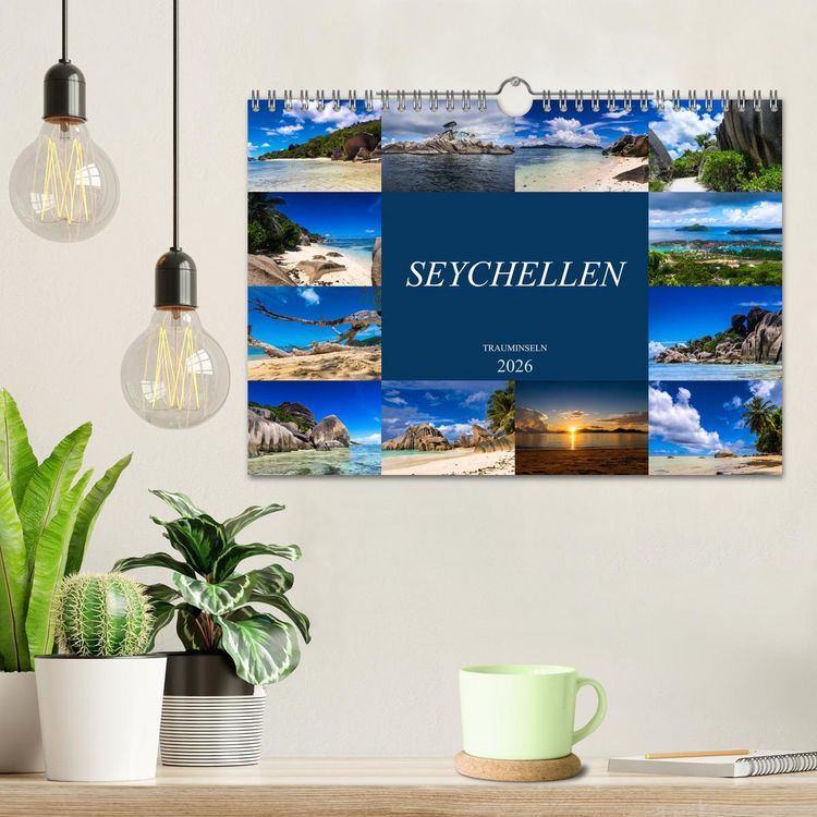 Produktbild: Trauminseln Seychellen (Wandkalender 2026 DIN A4 quer), CALVENDO Monatskalender