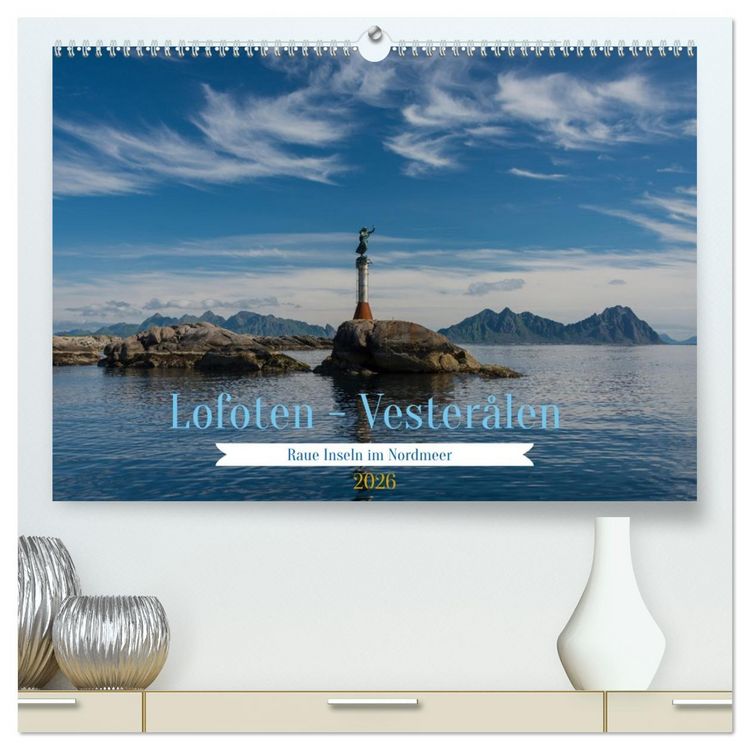Produktbild: Lofoten Vester&aring;len (hochwertiger Premium Wandkalender 2026 DIN A2 quer), Kunstdruck in Hochglanz