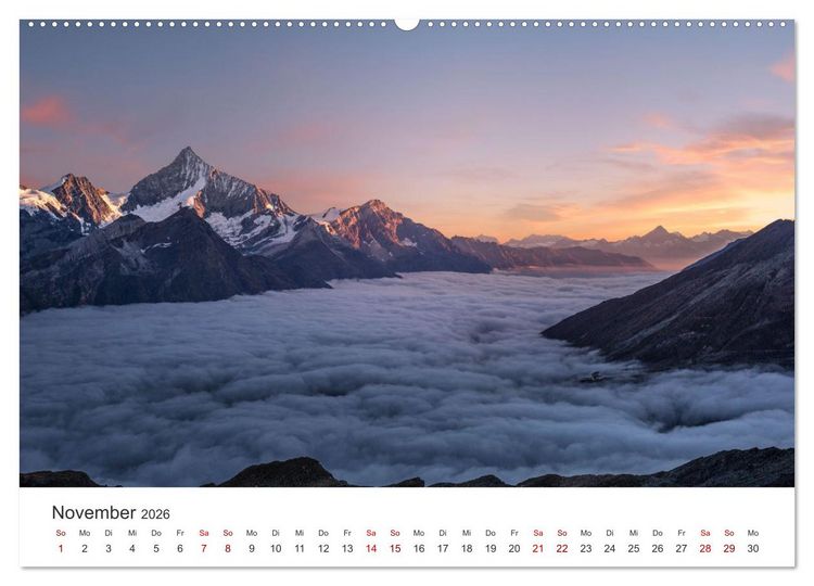 Produktbild: Schweiz - Faszination Natur (Wandkalender 2026 DIN A2 quer), CALVENDO Monatskalender
