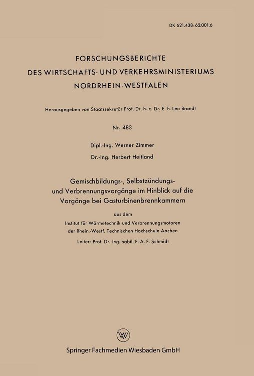 Produktbild: Gemischbildungs-, Selbstz&uuml;ndungs- und Verbrennungsvorg&auml;nge im Hinblick auf die Vorg&auml;nge bei Gasturbinenbrennkammern