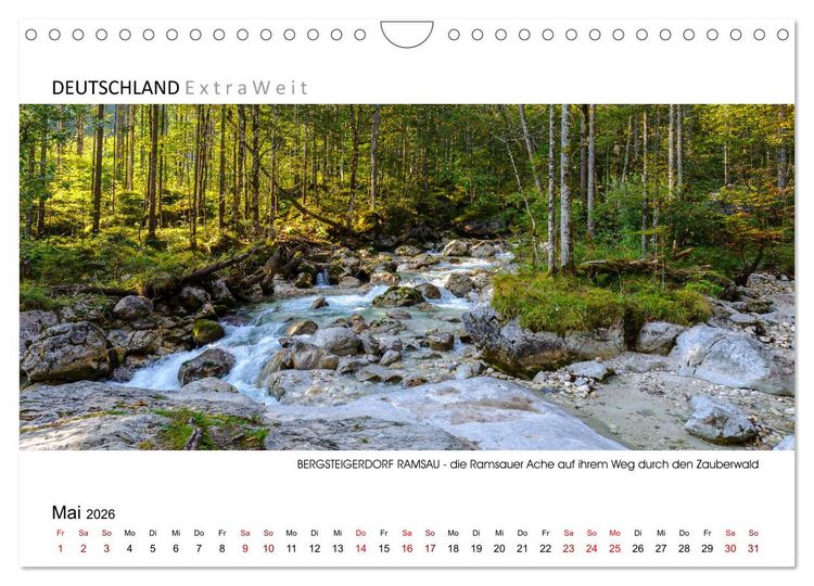 Produktbild: Bergsteigerdorf RAMSAU - Juwel im Berchtesgadener Land (Wandkalender 2026 DIN A4 quer), CALVENDO Monatskalender