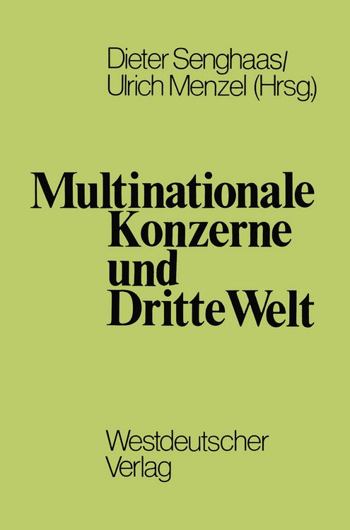Produktbild: Multinationale Konzerne und Dritte Welt