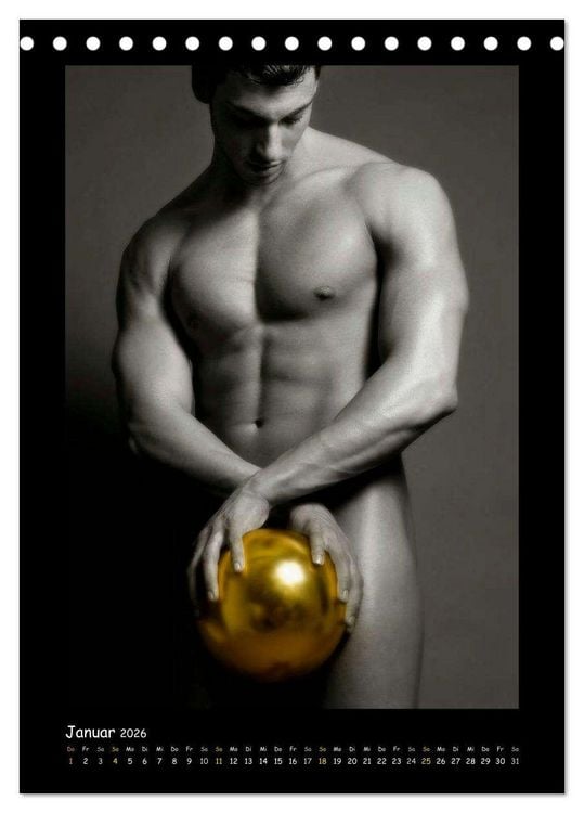 Produktbild: Golden Ball - M&auml;nner Akte (Tischkalender 2026 DIN A5 hoch), CALVENDO Monatskalender