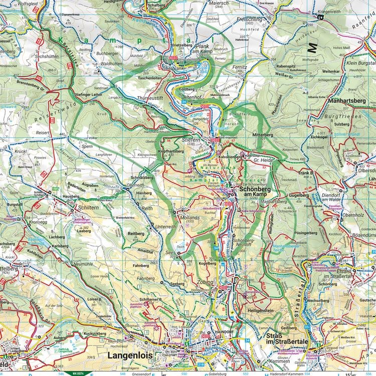 Produktbild: Freytag & berndt Wanderkarte WK 0073 Nationalpark Thayatal, Kamptal - Znaim - Retz - Gars am Kamp 1:50.000