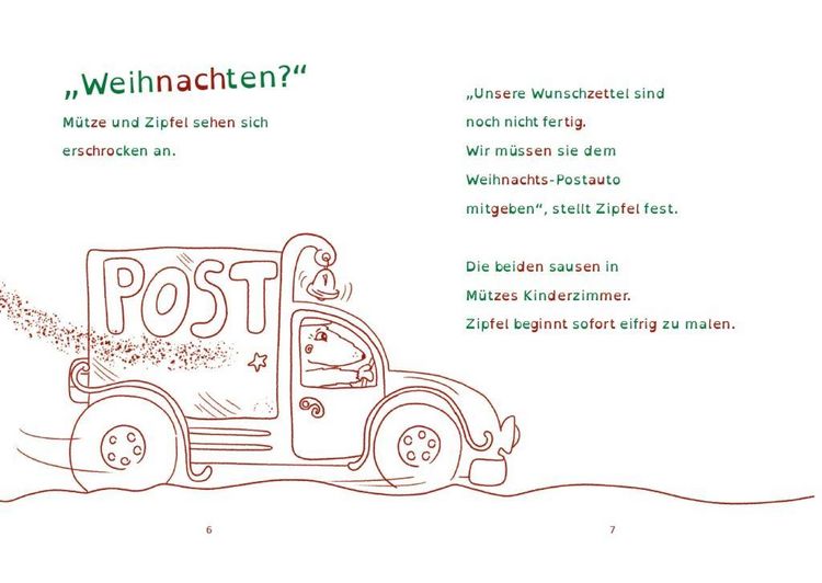 Produktbild: Zipfel und M&uuml;tze verpassen das Weihnachts-Postauto