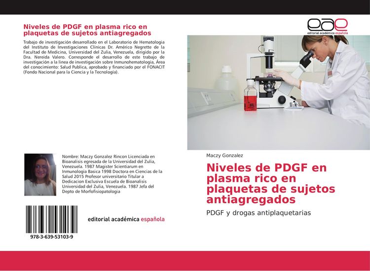 Produktbild: Niveles de PDGF en plasma rico en plaquetas de sujetos antiagregados