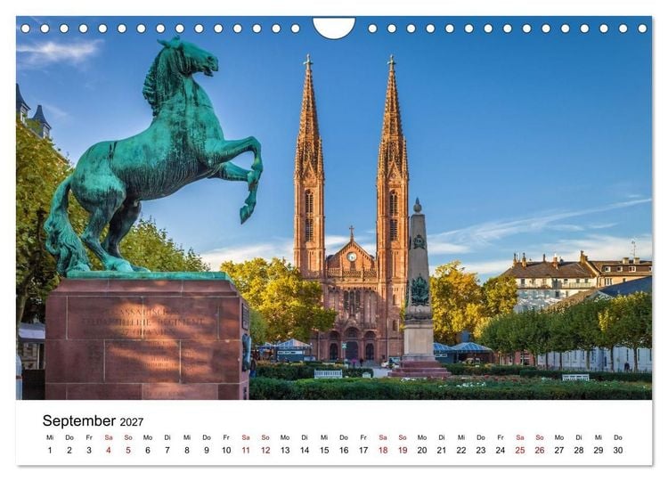 Produktbild: Wiesbadener Impressionen (Wandkalender 2027 DIN A4 quer), CALVENDO Monatskalender