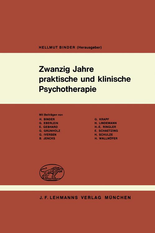 Produktbild: Zwanzig Jahre praktische und klinische Psychotherapie