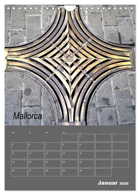 Produktbild: Faszination Kanaldeckel (Wandkalender 2026 DIN A4 hoch), CALVENDO Monatskalender