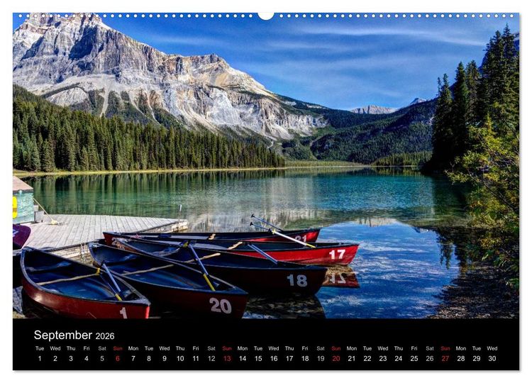 Produktbild: Western Canada (High Quality Premium Wall Calendar 2026 DIN A2 landscape),CALVENDO 12 Month Wall Calendar