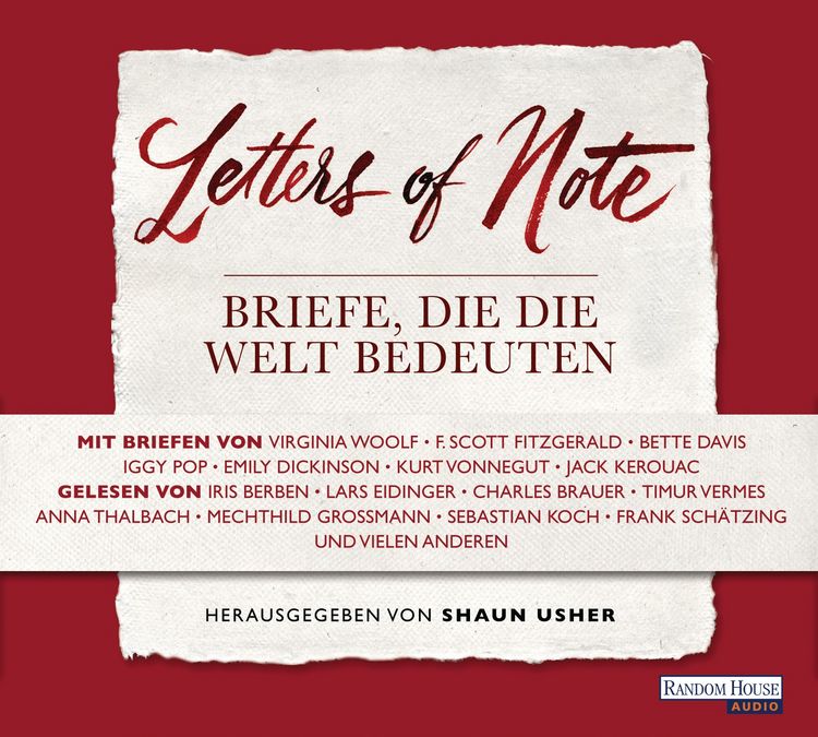 Produktbild: Letters of Note - Briefe, die die Welt bedeuten