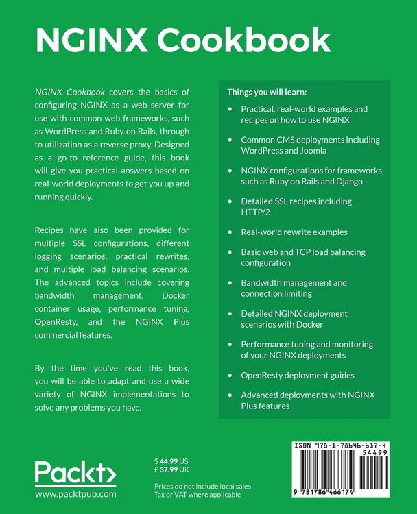Produktbild: NGINX Cookbook