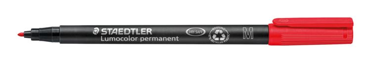 Produktbild: STAEDTLER Universalstift Lumocolor 317 permanent M, rot