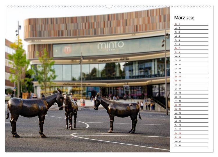 Produktbild: Unterwegs in M&ouml;nchengladbach (hochwertiger Premium Wandkalender 2026 DIN A2 quer), Kunstdruck in Hochglanz