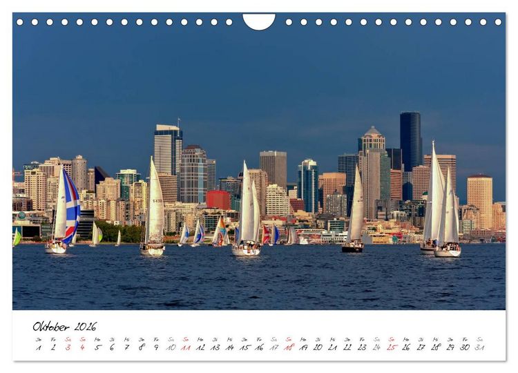 Produktbild: Eine Reise nach Seattle (Wandkalender 2026 DIN A4 quer), CALVENDO Monatskalender
