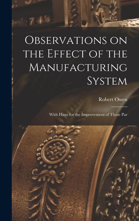 Produktbild: Observations on the Effect of the Manufacturing System